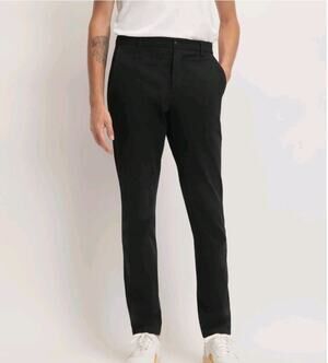 EVERLANE UNIFORM The Performance Athletic Chino Navy Size 34 Cotton Stretch